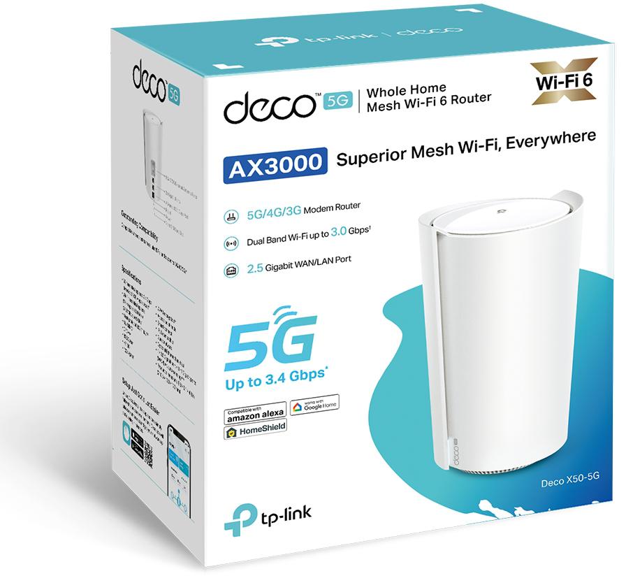 DOMOWY SYSTEM MESH WIFI TP-LINK Deco X50-5G(1-pack) 2 DOMOWY SYSTEM MESH WIFI TP-LINK Deco X50-5G(1-pack) - obrazek 2