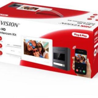 Zestaw wideoodomofonowy Hikvision DS-KIS704EY/Aluminum
