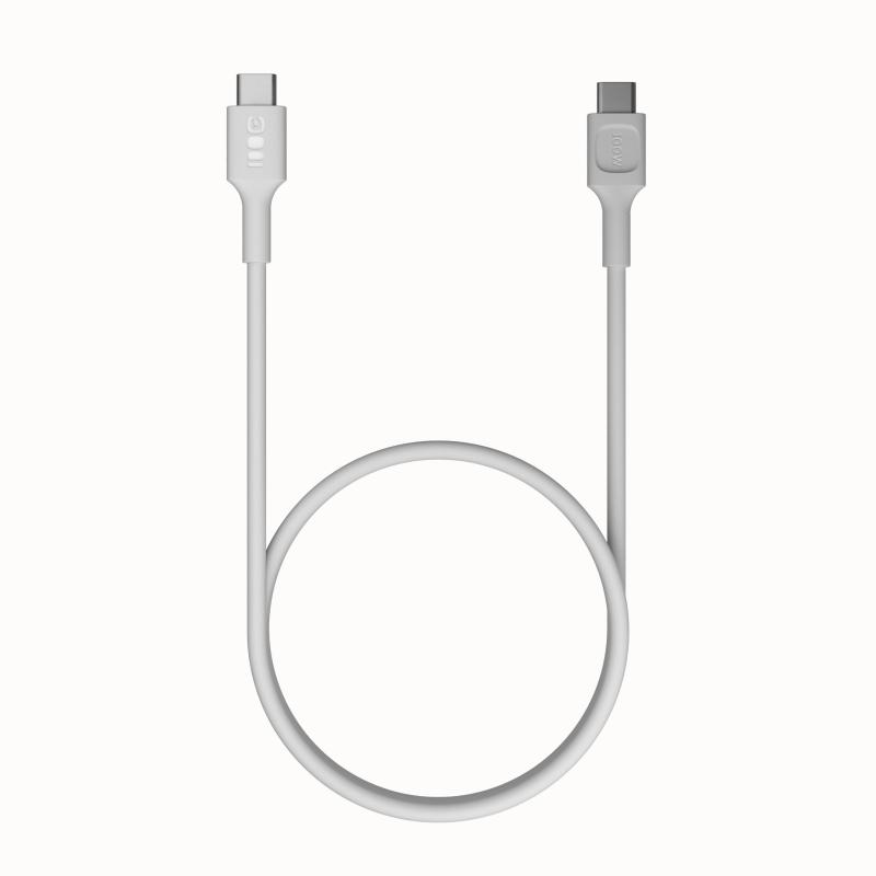 KABEL USB-C / USB-C Greencell PowerFlex 120cm PD 100W biały silikonowy - obrazek 5
