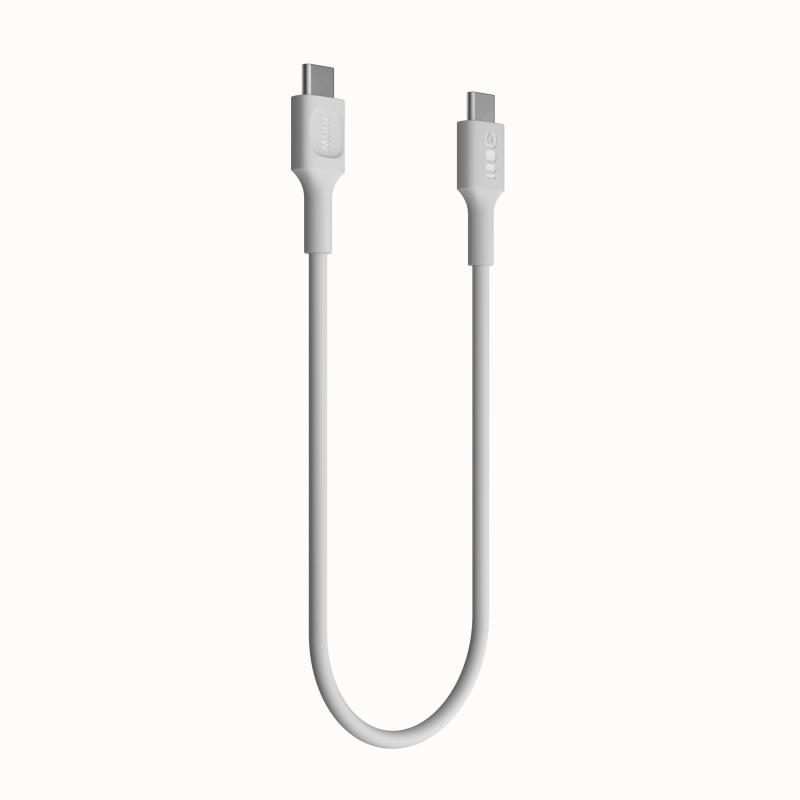 KABEL USB-C / USB-C Greencell PowerFlex 120cm PD 100W biały silikonowy - obrazek 3