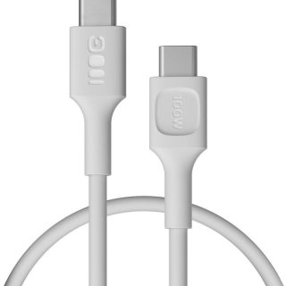 KABEL USB-C / USB-C Greencell PowerFlex 30cm PD 100W biały silikonowy