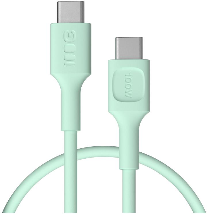 KABEL USB-C / USB-C Greencell PowerFlex 30cm PD 100W zielony silikonowy