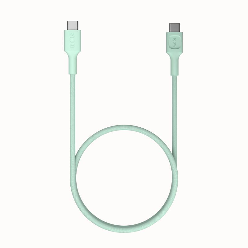 KABEL USB-C / USB-C Greencell PowerStream 120cm PD 100W zielony w oplocie - obrazek 3