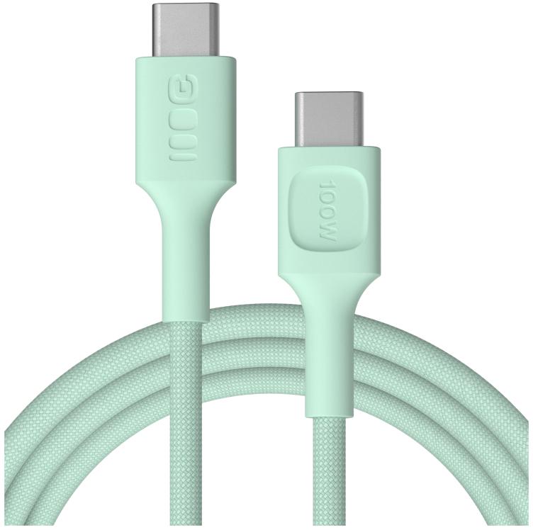 KABEL USB-C / USB-C Greencell PowerStream 200cm PD 100W zielony w oplocie