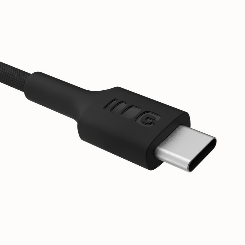 KABEL USB-C / USB-C Greencell PowerStream 30cm PD 100W czarny w oplocie - obrazek 3