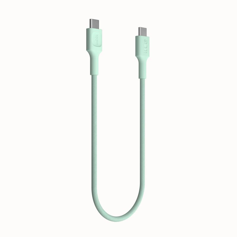 KABEL USB-C / USB-C Greencell PowerStream 30cm PD 100W zielony w oplocie - obrazek 3