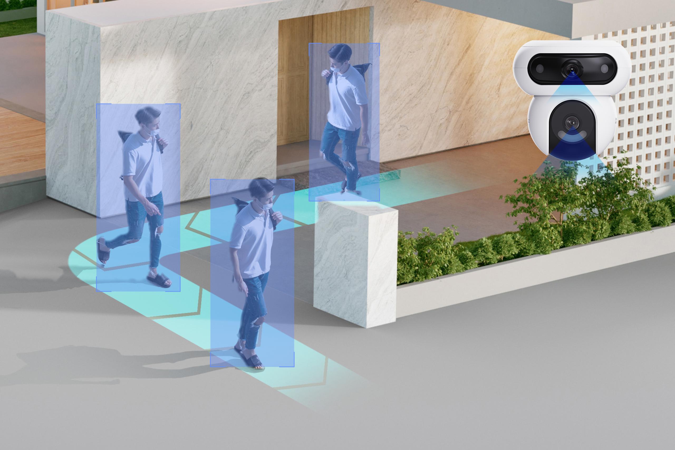 Kamera IP Ezviz HB90 z panelem solarny 8W dual 4MP+4MP Wi-Fi AOV - obrazek 10