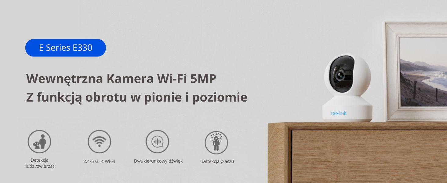 Kamera IP Reolink E Series E330 Biała 5MP Wi-Fi 9 Kamera IP Reolink E Series E330 Biała 5MP Wi-Fi - obrazek 9
