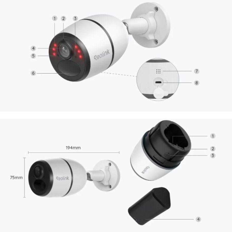 Kamera IP Reolink Go Series G340 8MP LTE 3G bateryjna - obrazek 6