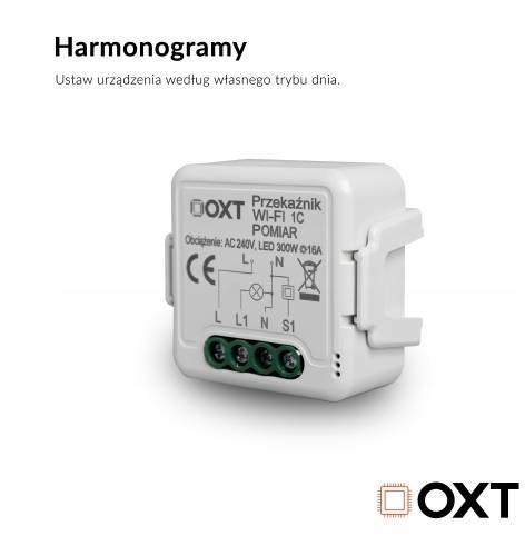 Moduł OXT przekaźnik 1 obwód pomiar 16A WIFI TUYA T220P 4 Moduł OXT przekaźnik 1 obwód pomiar 16A WIFI TUYA T220P - obrazek 4