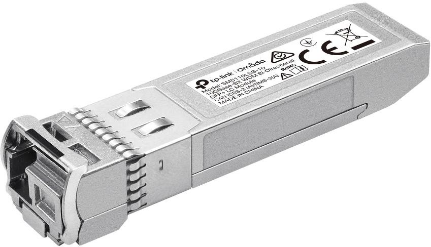MODUŁ SFP+ TP-LINK SM5110LSB-10 Omada 10Gbase-BX Single-Mode WDM Bi-Directional SFP+