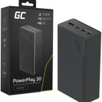 POWERBANK Greencell PowerPlay 30 30000mAh SZYBKIE ŁADOWANIE 22,5W 3x USB-C PD 1x USB-A