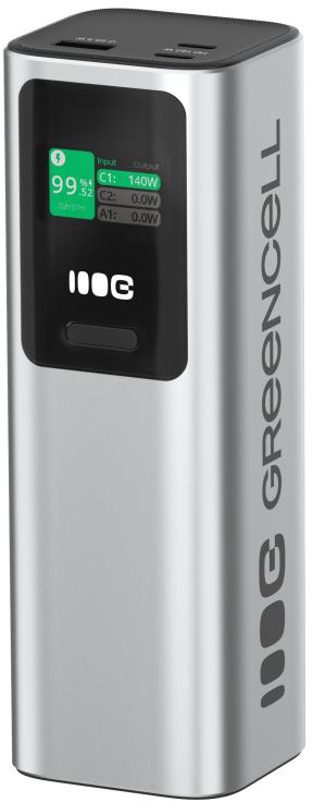 POWERBANK Greencell PowerPlay Ultra 25200mAh SZYBKIE ŁADOWANIE 140W 2x USB-C PD 1x USB-A - obrazek 4