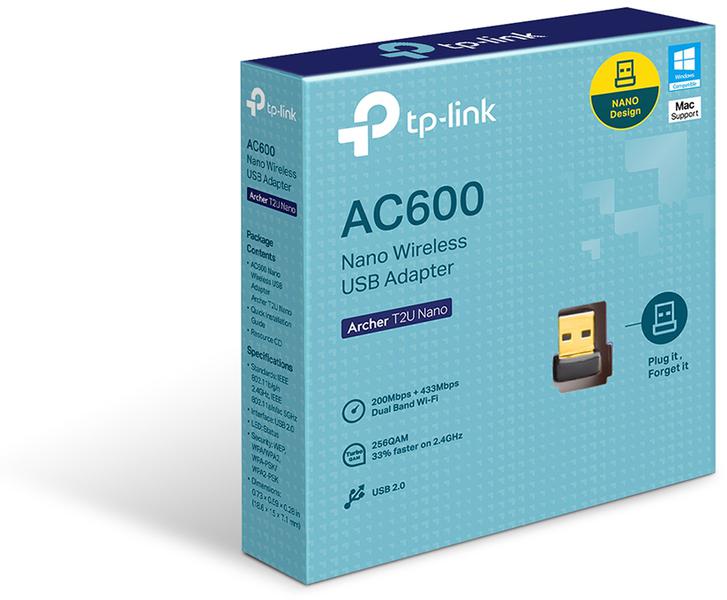 ADAPTER WLAN USB TP-LINK ARCHER T2U NANO - obrazek 4