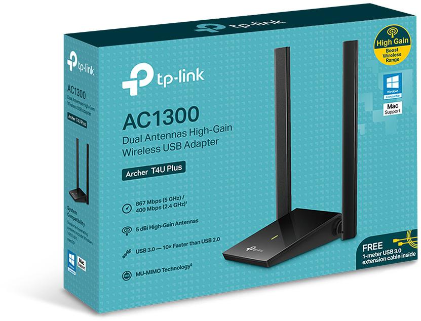 ADAPTER WLAN USB TP-LINK ARCHER T4U PLUS - obrazek 2