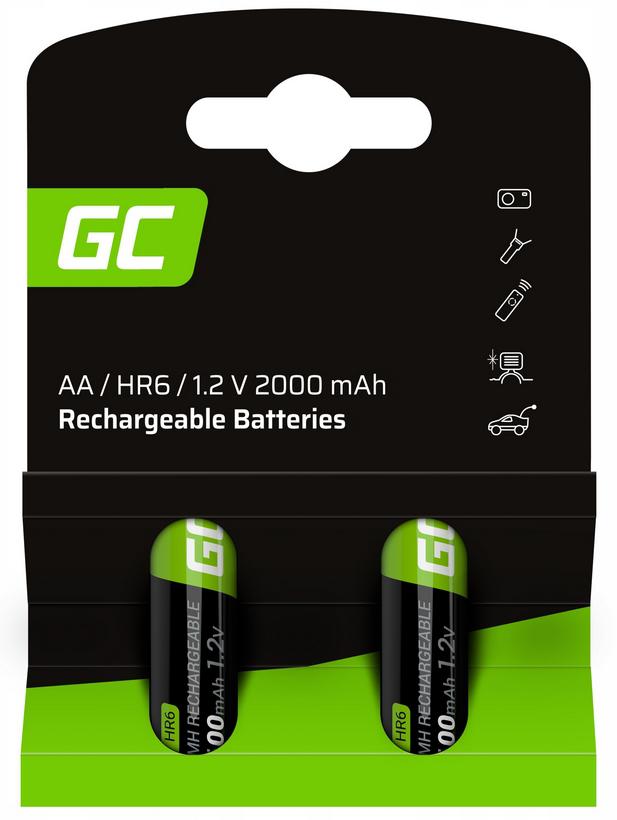 AKUMULATORKI Green Cell 2x AA HR6 2000mAh GR06 - obrazek 3