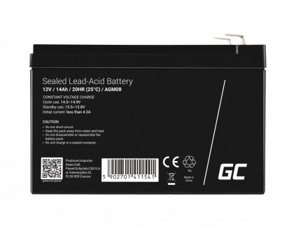 AKUMULATOR AGM Green Cell VRLA 12V 14Ah - obrazek 3