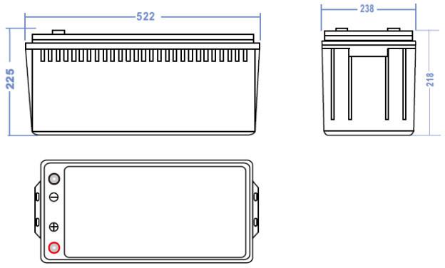 AKUMULATOR AGM Green Cell VRLA 12V 200Ah - obrazek 2