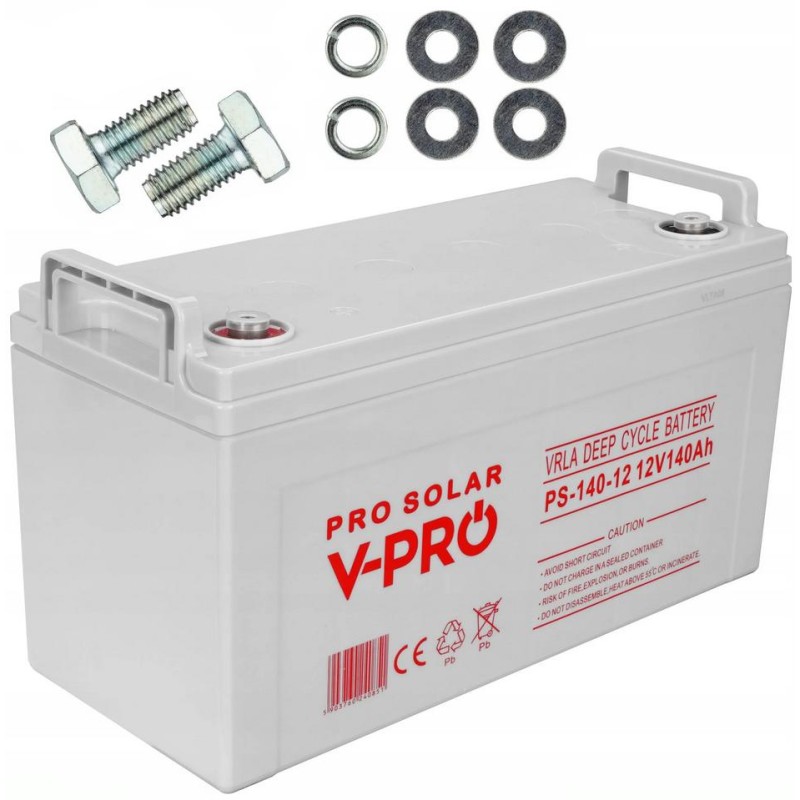 AKUMULATOR VOLT POLSKA DEEP CYCLE VPRO SOLAR 12V 140AH VRLA BEZOBSŁUGOWY 1 AKUMULATOR VOLT POLSKA DEEP CYCLE VPRO SOLAR 12V 140AH VRLA BEZOBSŁUGOWY