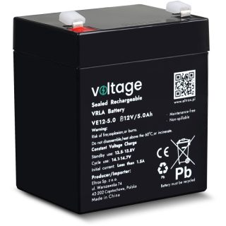 Akumulator AGM Voltage 12V 5Ah VE12-5.0