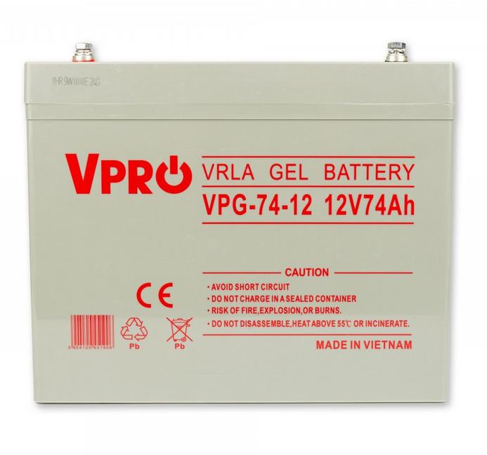 Akumulator Volt Polska GEL VPRO Solar 12V 74Ah - obrazek 4