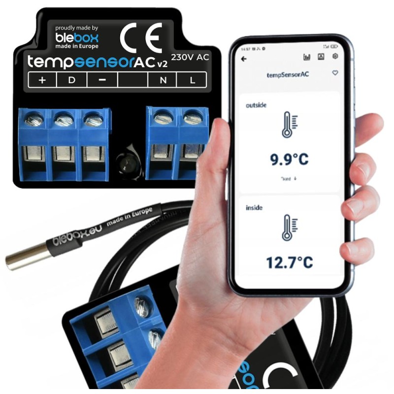 Czujnik temperatury tempsensorac v2 Blebox 1 Czujnik temperatury tempsensorac v2 Blebox