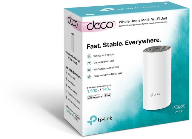 DOMOWY SYSTEM WI-FI MESH TP-LINK DECO E4 (1-pack) - obrazek 3