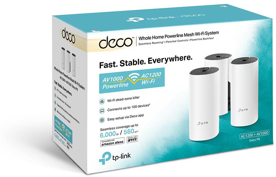 DOMOWY SYSTEM WI-FI MESH TP-LINK DECO P9 (3-pack) 2 DOMOWY SYSTEM WI-FI MESH TP-LINK DECO P9 (3-pack) - obrazek 2