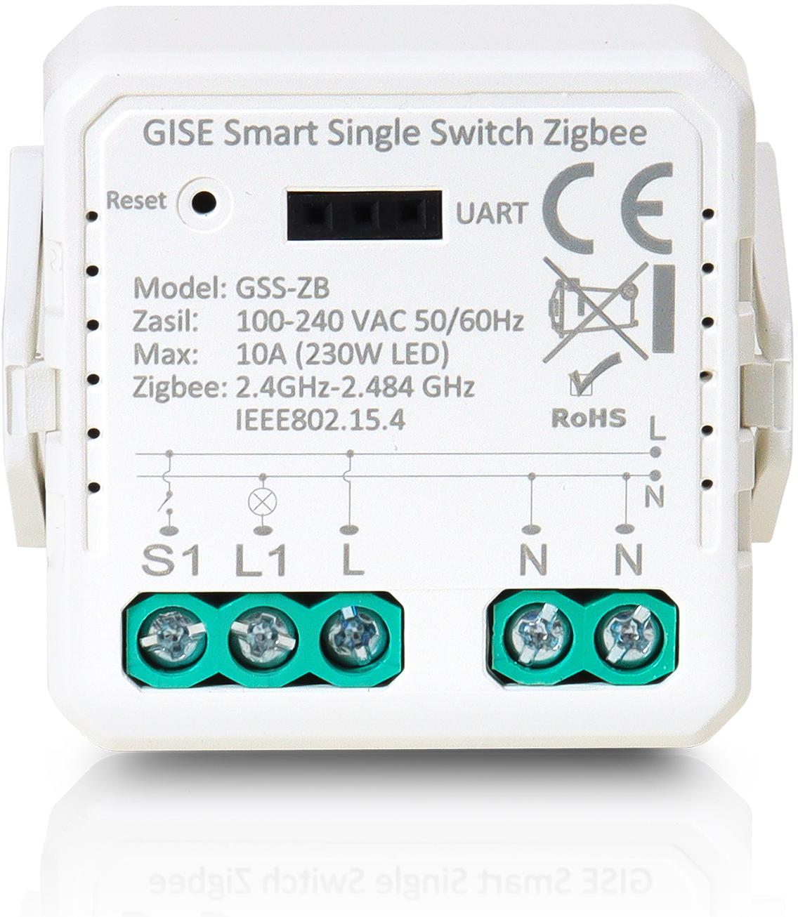 GISE Smart Pojedynczy moduł przekaźnikowy (bez N) Zigbee | Tuya | GSS-ZB-NN 4 GISE Smart Pojedynczy moduł przekaźnikowy (bez N) Zigbee | Tuya | GSS-ZB-NN - obrazek 4
