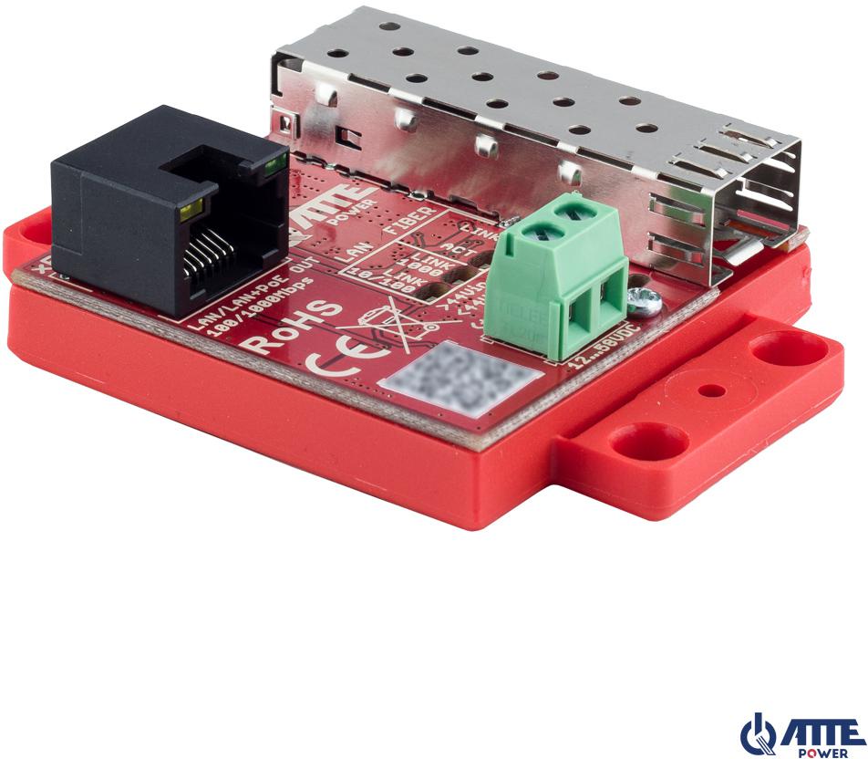Gigabitowy media konwerter Ethernet ATTE xFIBER‑2‑70 (PoE OUT) - obrazek 3
