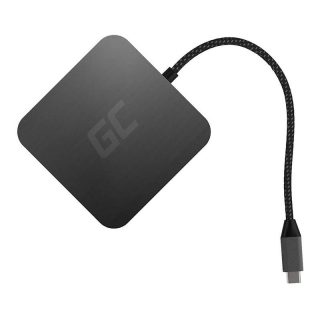 Hub USB 6w1 Green Cell USB-C AK61