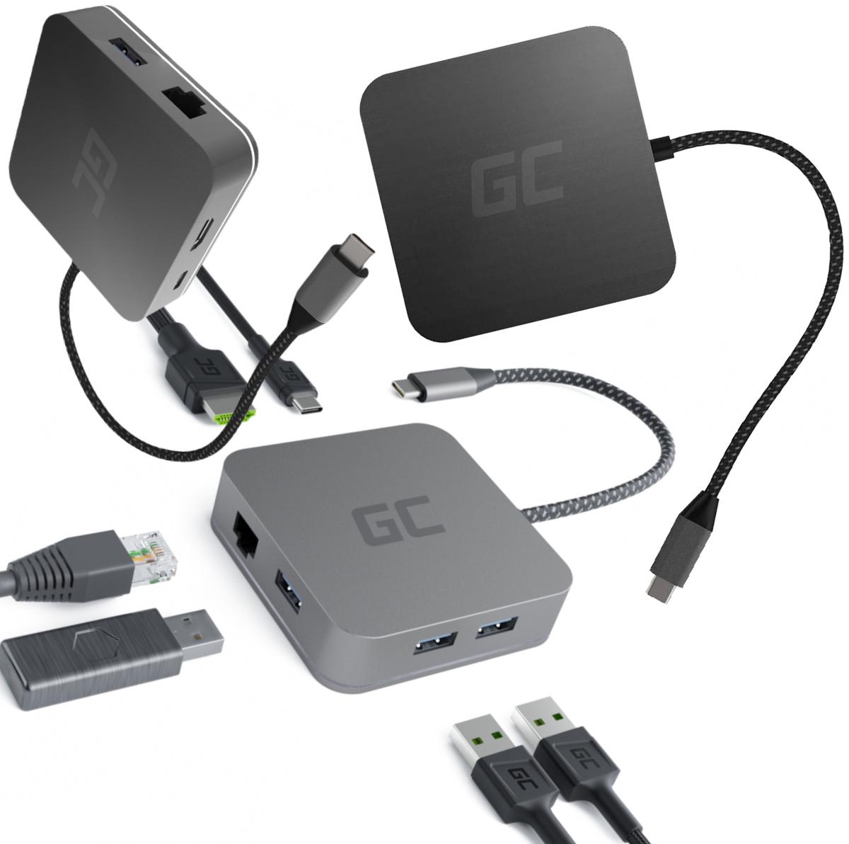 Hub USB 6w1 Green Cell USB-C AK61 - obrazek 6