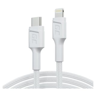 KABEL USB-C / LIGHTHING Green Cell POWERSTREAM 100cm BIAŁY PD APPLE IPHONE