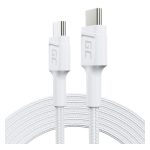 KABEL USB-C / USB-C Green Cell POWERSTREAM 30cm BIAŁY PD 60W ULTRA CHARGE QUICK CHARGE 3.0 KABGC31W