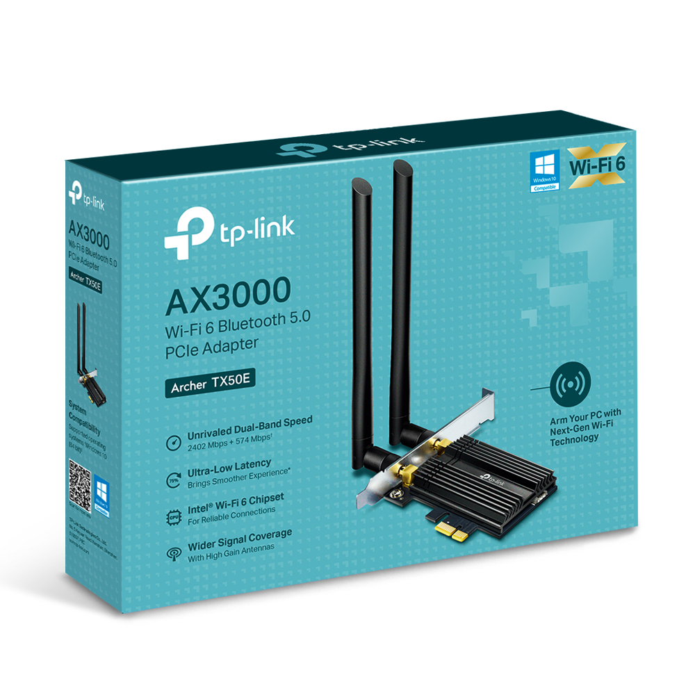KARTA SIECIOWA TP-LINK Archer TX50E Wi-Fi 6, Bluetooth 5.0 - obrazek 2