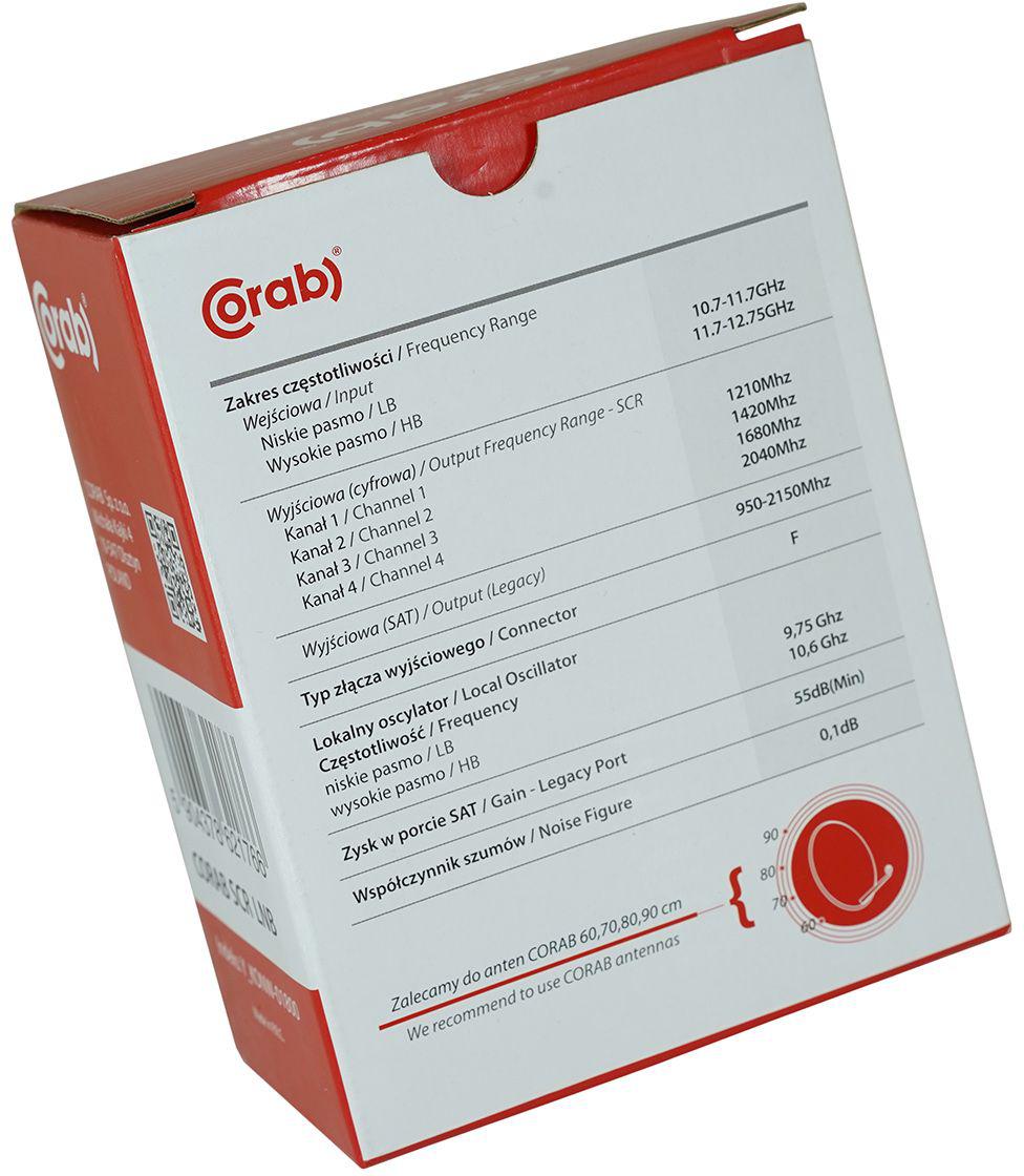 KONWERTER CORAB SCR SINGLE LNB unicable - obrazek 3