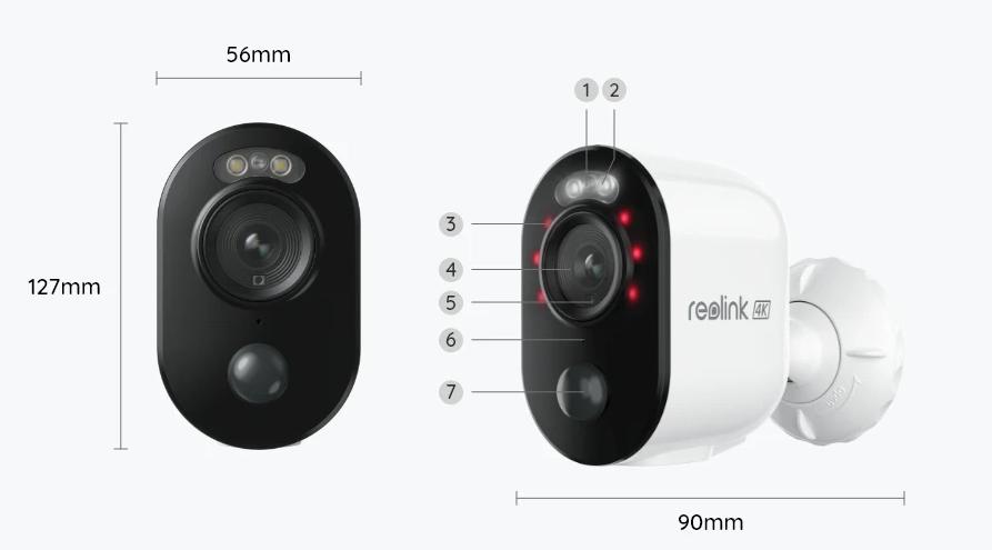 Kamera IP Reolink Argus B350 akumulatorowa 8MPx Wi-Fi 3 Kamera IP Reolink Argus B350 akumulatorowa 8MPx Wi-Fi - obrazek 3