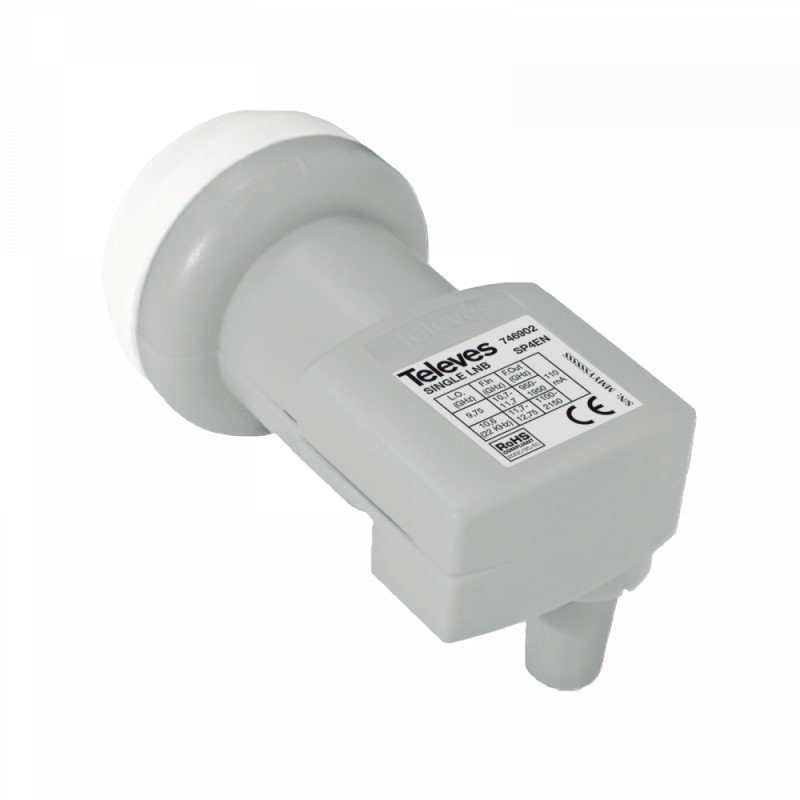 Konwerter Single TELEVES ref. 746902 szary 1 b29dd38f842eebb760670e66169d6386
