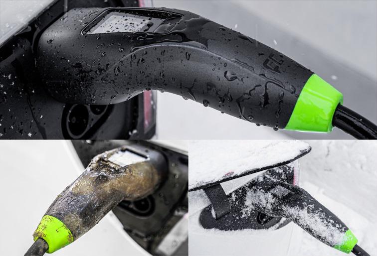 ŁADOWARKA DO SAMOCHODÓW ELEKTRYCZNYCH 2w1 Green Cell Habu EVGC01 11kW TYPE 2 7M WALLBOX MOBILNA - obrazek 3