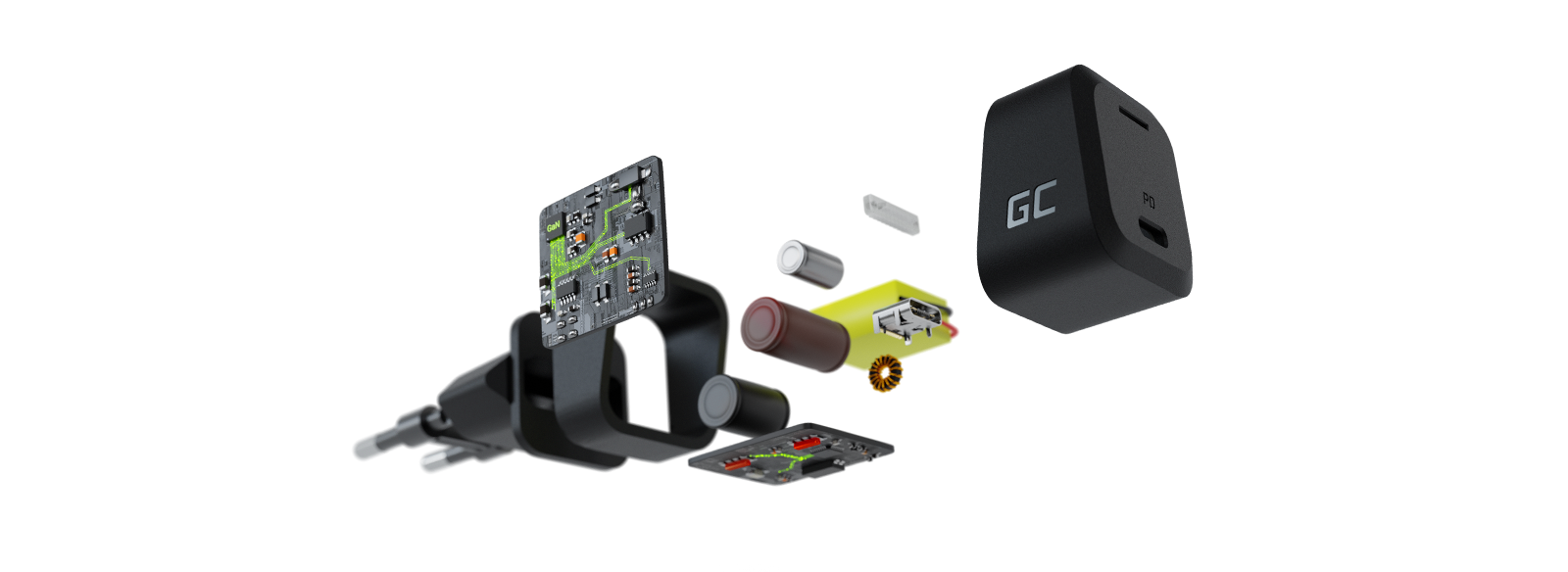 ŁADOWARKA SIECIOWA Green Cell POWERGAN 33W 1xUSB-C CHARGC06W - obrazek 2