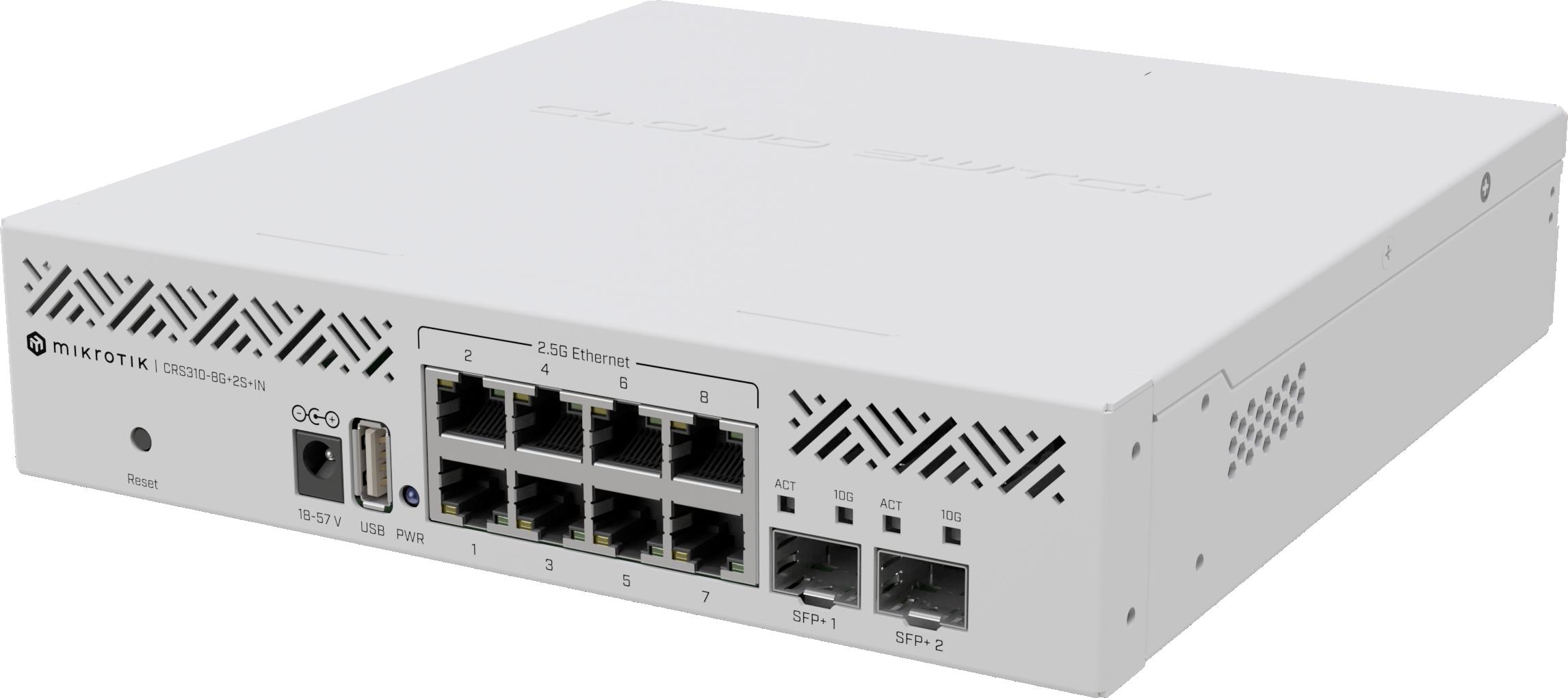 MIKROTIK ROUTERBOARD CRS310-8G+2S+IN 2 MIKROTIK ROUTERBOARD CRS310-8G+2S+IN - obrazek 2