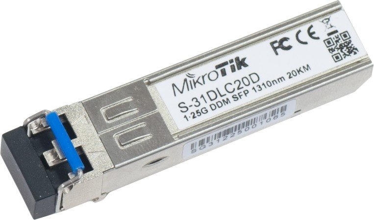 MODUŁ SFP MIKROTIK S-31DLC20D 1.25G SM 20km 1310nm - obrazek 2