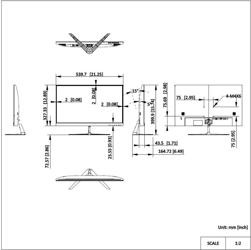 MONITOR HIKVISION DS-D5024F2-BV2S 2 MONITOR HIKVISION DS-D5024F2-BV2S - obrazek 2