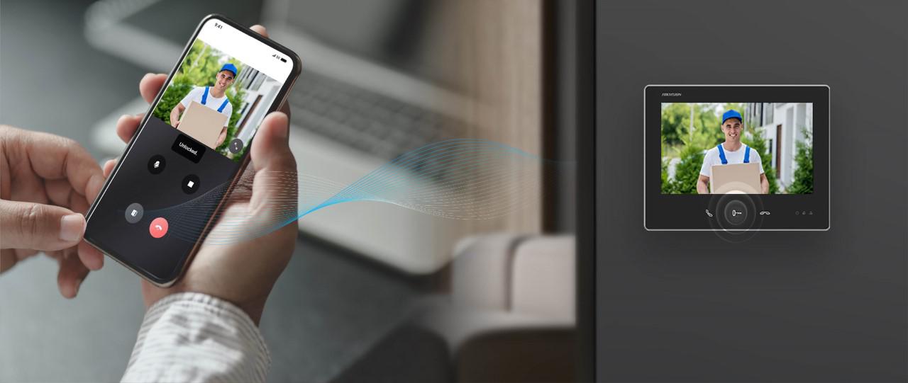 MONITOR WIDEODOMOFONU HIKVISION 2 WIRE DS-KH7300EY-WTE2(B) - obrazek 2