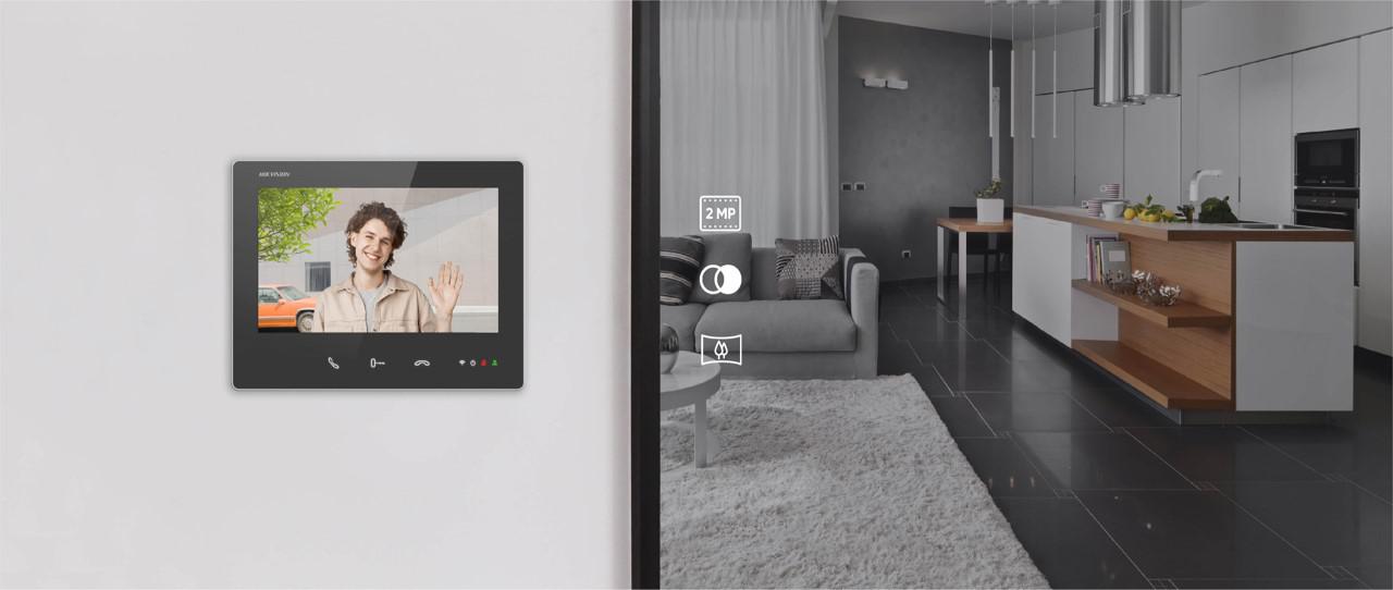 MONITOR WIDEODOMOFONU HIKVISION 2 WIRE DS-KH7300EY-WTE2(B) - obrazek 3