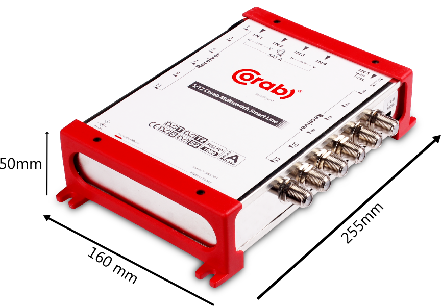 MULTISWITCH SMART LINE 5/12 CORAB - obrazek 2