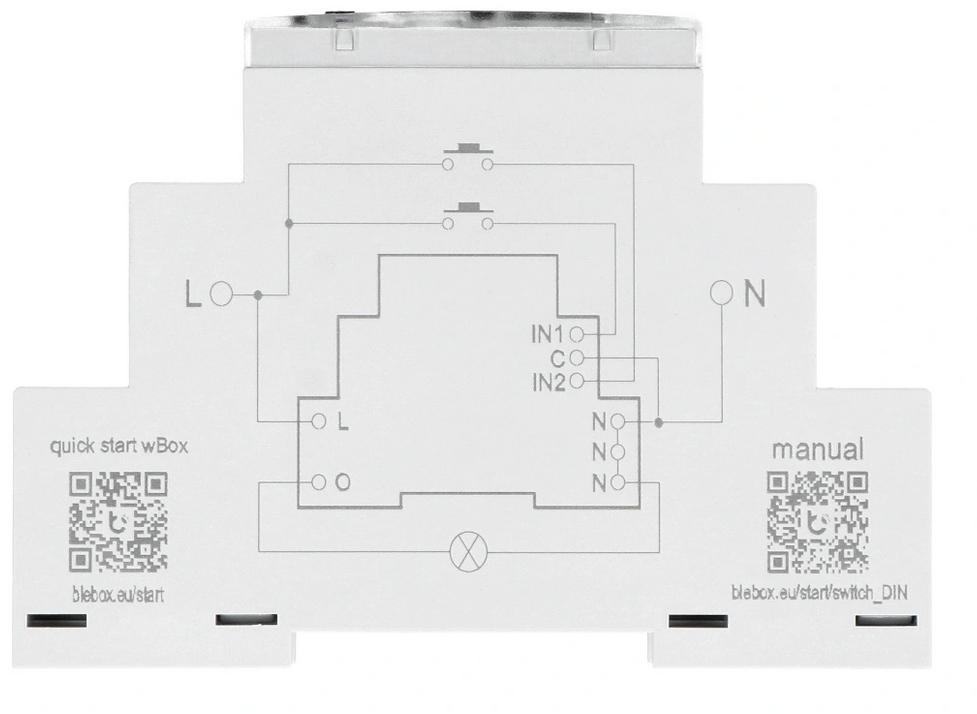 Moduł przekaźnikowy switchbox din Blebox 2 Moduł przekaźnikowy switchbox din Blebox - obrazek 2