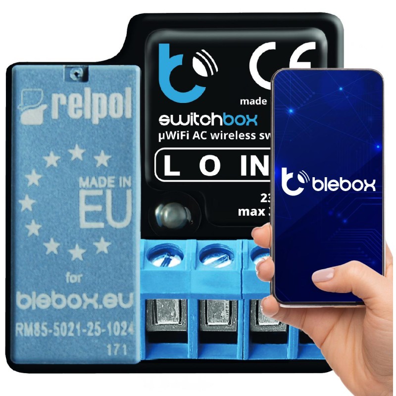 Moduł przekaźnikowy switchbox v3 Blebox 1 Moduł przekaźnikowy switchbox v3 Blebox