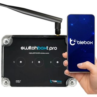 Moduł przekaźnikowy switchboxt pro z zewnętrzną anteną Blebox