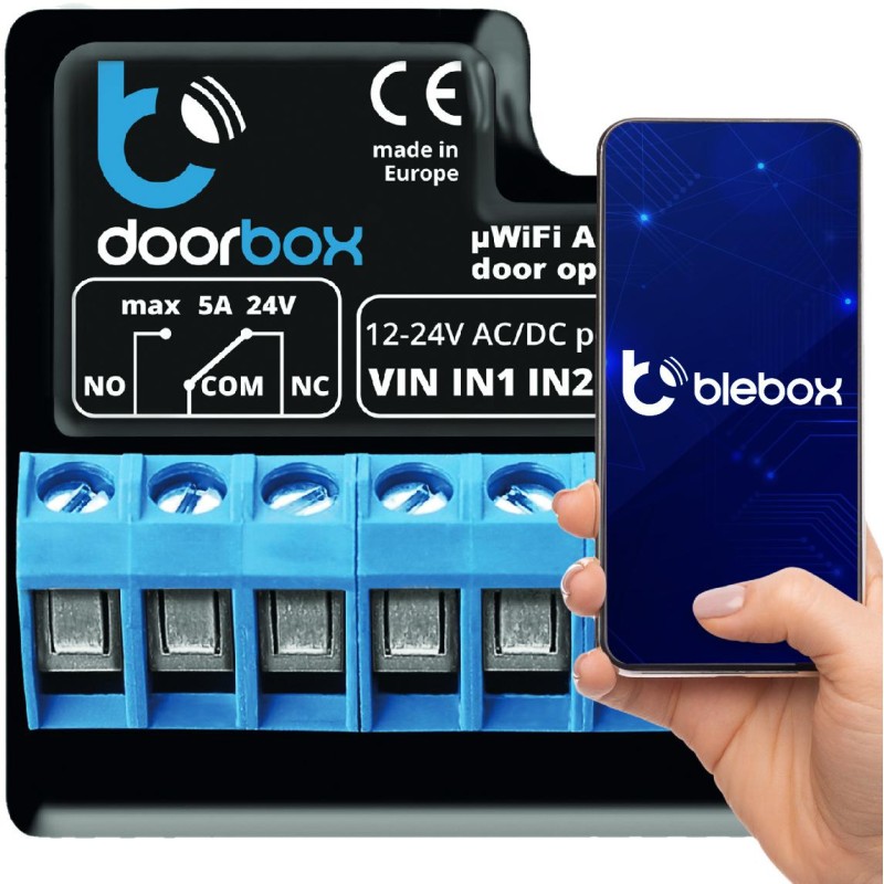 Moduł sterowania drzwiami doorbox Blebox 1 Moduł sterowania drzwiami doorbox Blebox
